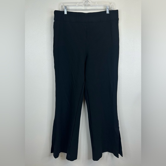 SPANX Womens 1X Black Kick Slit Flare Pants Plus Size Athleisure Business Casual - Picture 3 of 12